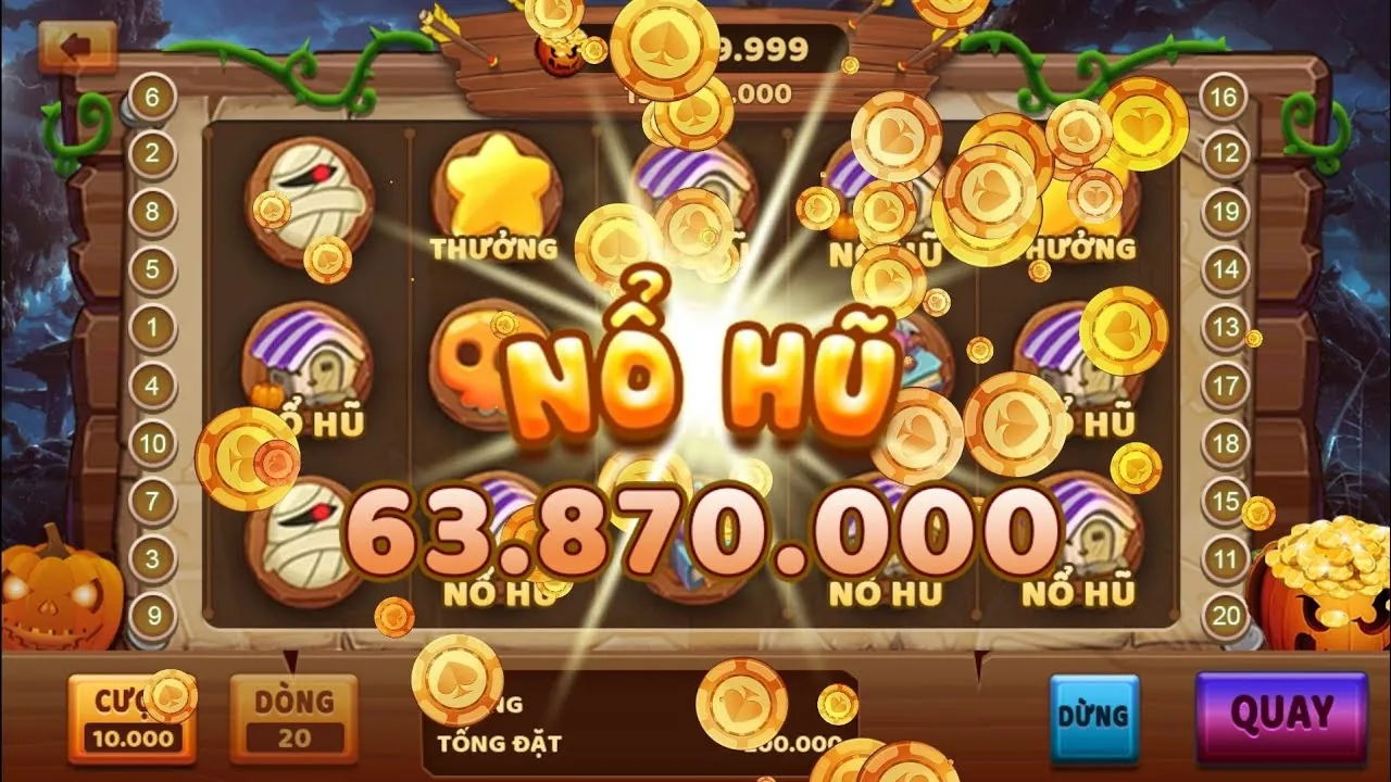 Trò chơi Slot game KU88 Bet với đồ họa rực rỡ